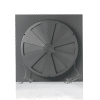 Storage room ventilation fan closed